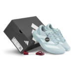 Adidas Adizero Evo SL Woven Tactile Green Magic Grey Met Womens JQ4437 - Gambar 2