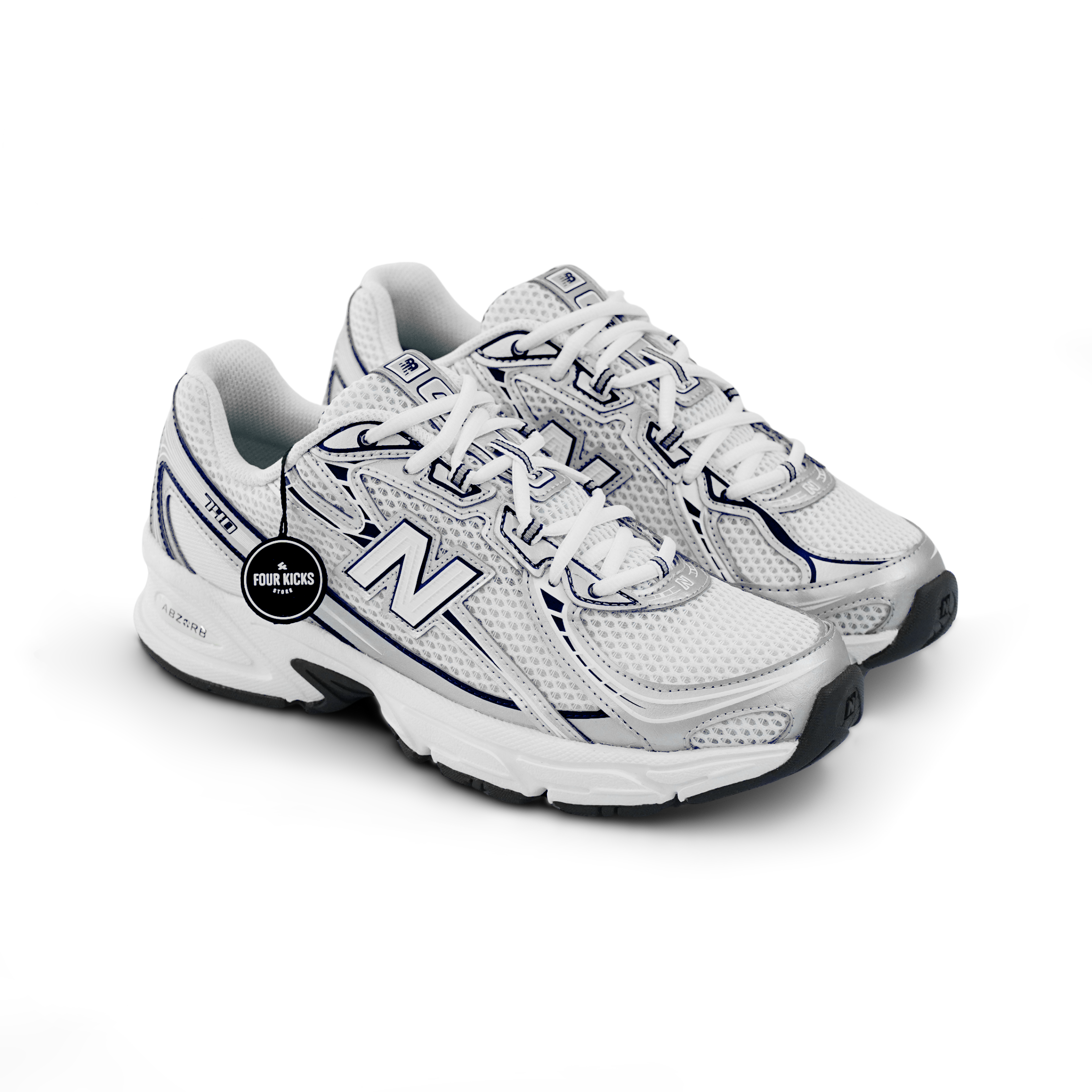 New Balance Sport Lifestyle Shoes 740V2 White Shadow Grey Navy Unisex Adult U740WN2 (2) New Balance 740 V2 White Shadow Grey Navy Unisex U740WN2 - Gambar 1