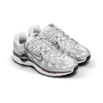 Nike P-6000 White Metallic Silver Tatto Womens BV1021 110
