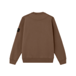 Stone Island Crewneck Sweatshirt Coal Brown Gray - Gambar 2